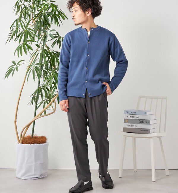 SHIPS any「SHIPS any: 〈手洗い可能〉 ミラノリブ クルーネック カーディガン 24SS◇」|カーディガン|