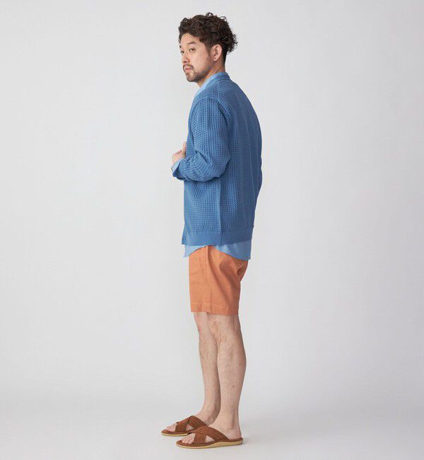 SHIPS「SHIPS:〈手洗い可能〉12ゲージ クロシェライク アイレット カーディガン」|カーディガン|