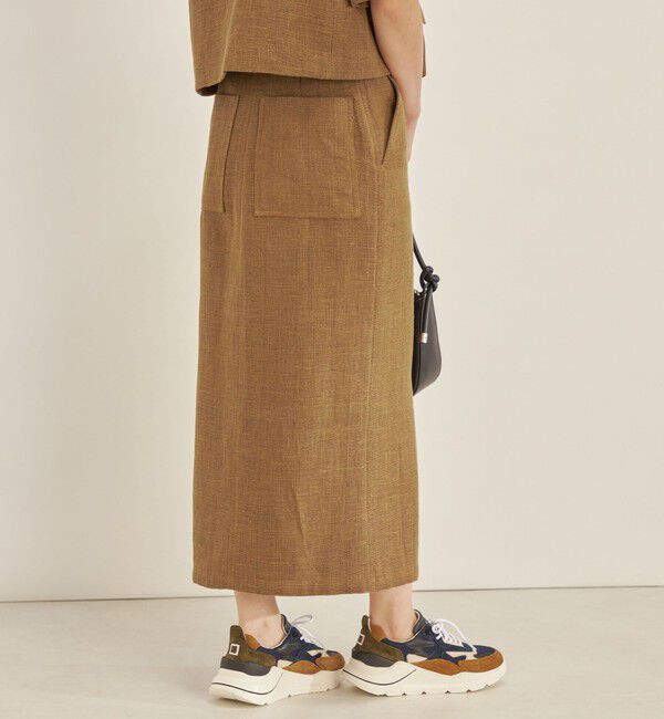 SHIPS for women「MANTECO 麻混 タイト ロング スカート◇」|スカート|