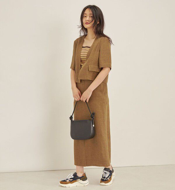 SHIPS for women「MANTECO 麻混 タイト ロング スカート◇」|スカート|