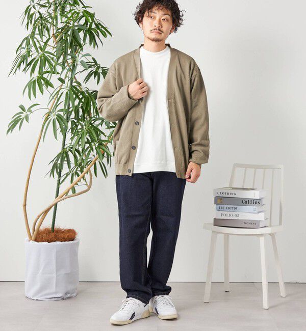 SHIPS any「SHIPS any: 〈手洗い可能〉テック シアー カーディガン◇」|カーディガン|