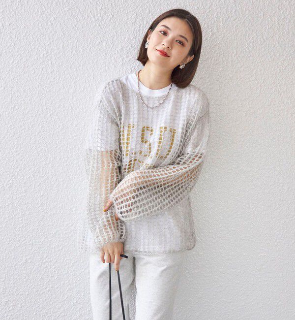 SHIPS for women「〈手洗い可能〉モヘヤ メッシュ プルオーバー◇」|ニット・セーター|