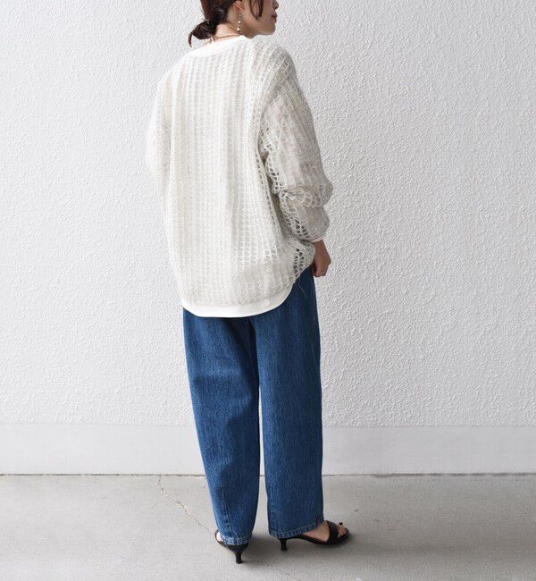 SHIPS for women「〈手洗い可能〉モヘヤ メッシュ プルオーバー◇」|ニット・セーター|