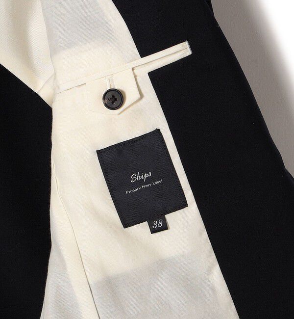 SHIPS for women「SHIPS Primary Navy Label:ネイビー テーラード ジャケット」|テーラードジャケット|