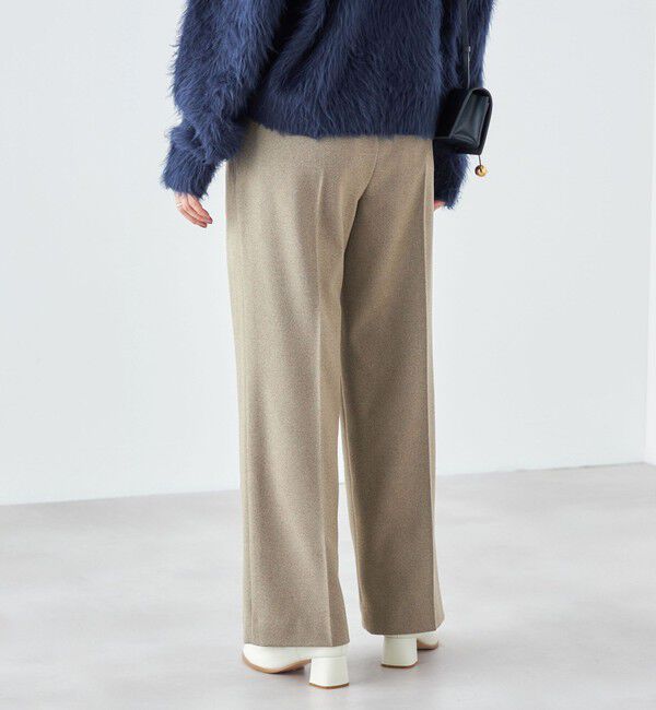 SHIPS for women「〈手洗い可能〉ウールライク ウエスト タック パンツ」|その他|