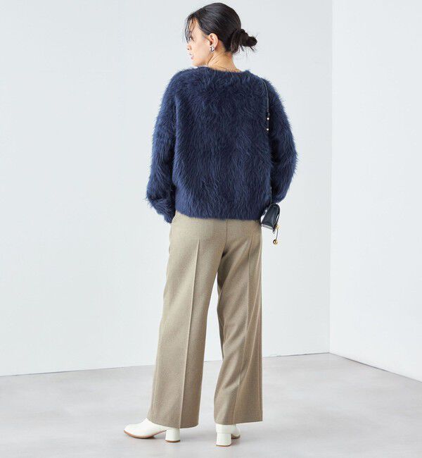 SHIPS for women「〈手洗い可能〉ウールライク ウエスト タック パンツ」|その他|