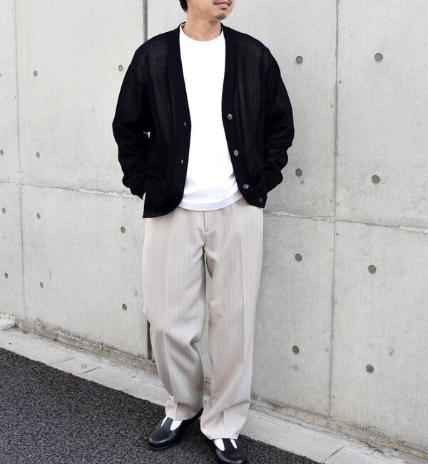 SHIPS any「SHIPS any: 〈洗濯機可能〉シアー ニット Vネック ボタン カーディガン◇」|カーディガン|