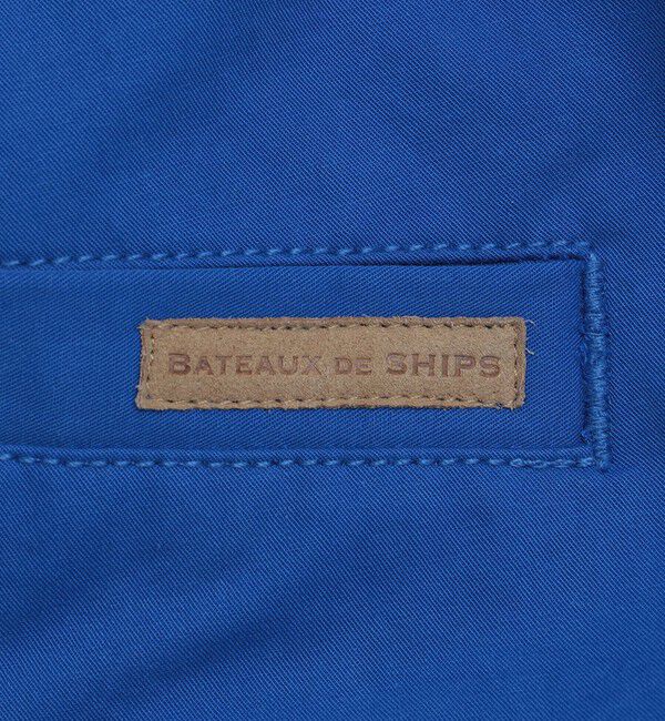 SHIPS「BATEAUX DE SHIPS: スーピマ コットン ツイル 2タック ワイドパンツ」|チノ|