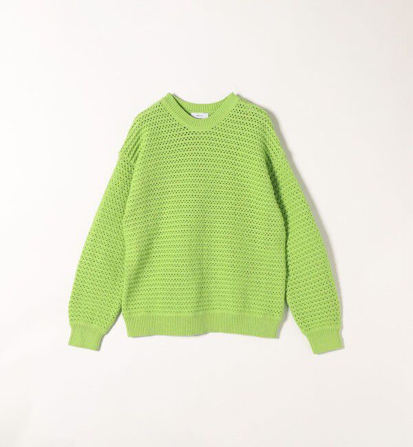 SHIPS any「SHIPS any: メッシュ ルーズ クルーネック ニット プルオーバー」|ニット・セーター|
