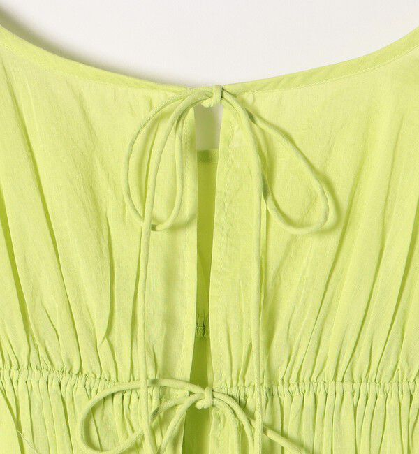 SHIPS any「SHIPS any:〈洗濯機可能〉コード リボン パフスリーブ ブラウス」|シャツ・ブラウス|