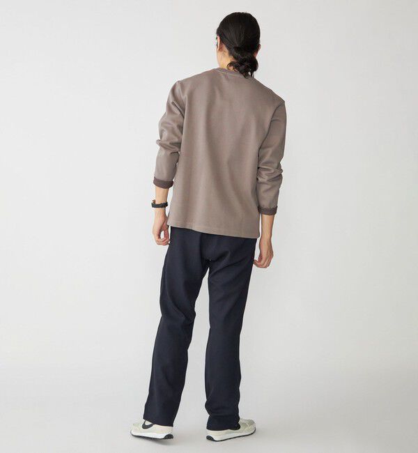 SHIPS「SHIPS: 鹿の子 ダブルフェイス クルーネック ロングスリーブ Tシャツ (ロンT)」|Tシャツ・カットソー|