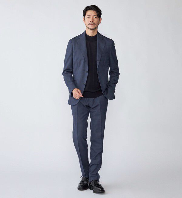 SHIPS「SHIPS:〈FUNCTION/洗濯機可能〉ウォッシャブル バーズアイ ジャケット(セットアップ対応)」|テーラードジャケット|