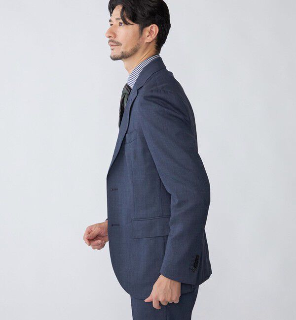 SHIPS「SHIPS:〈FUNCTION/洗濯機可能〉ウォッシャブル バーズアイ ジャケット(セットアップ対応)」|テーラードジャケット|