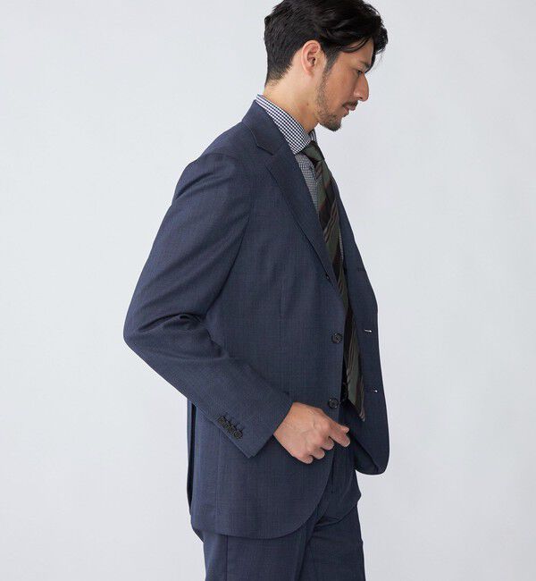 SHIPS「SHIPS:〈FUNCTION/洗濯機可能〉ウォッシャブル バーズアイ ジャケット(セットアップ対応)」|テーラードジャケット|