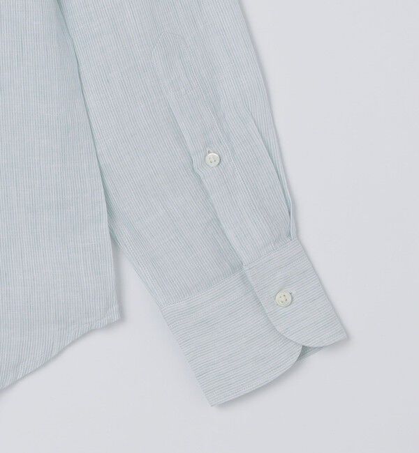 SHIPS「SHIPS: ウォッシュド リネン ストライプ シャツ」|シャツ・ブラウス|