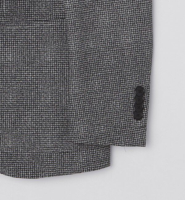 SHIPS「SHIPS: ジャージー ハウンドトゥース プリント ライト ジャケット」|テーラードジャケット|