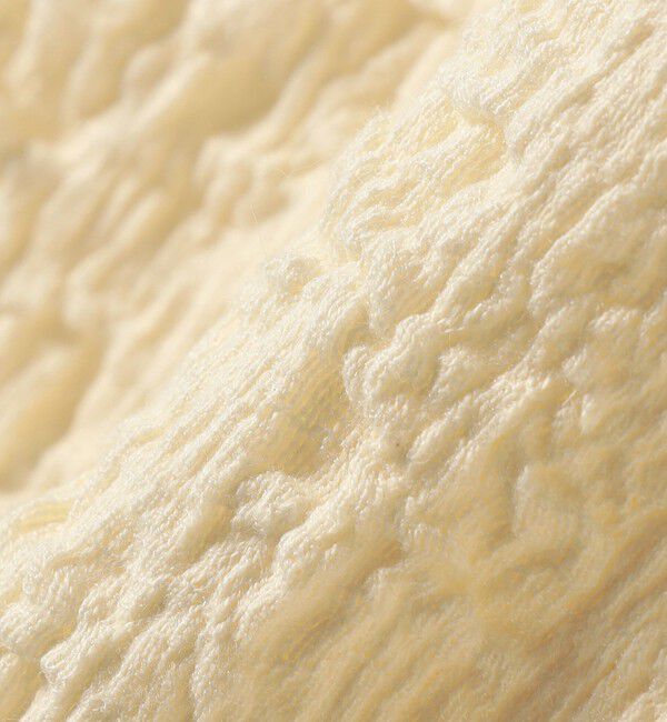 SHIPS for women「assiette:〈手洗い可能〉シャーリング レース プルオーバー」|Tシャツ・カットソー|