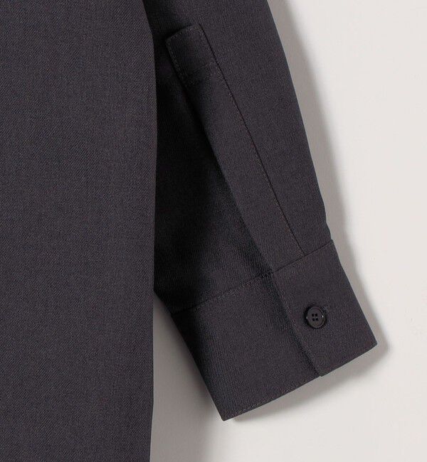 SHIPS any「SHIPS any:〈洗濯機可能〉サージ スキッパー シャツ ワンピース」|ワンピース|