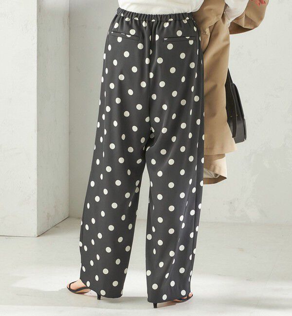 SHIPS for women「〈手洗い可能〉ソルベ ツイル ドット ドロスト パンツ」|その他|