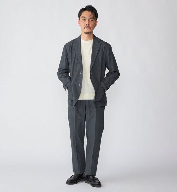 SHIPS「SHIPS:〈洗濯機可能〉CO+ 1プリーツ パンツ(セットアップ対応)」|スラックス|