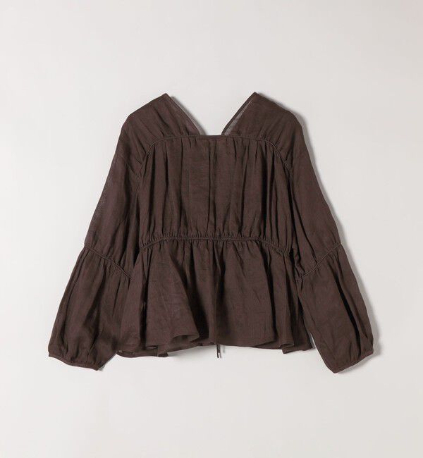 quaranciel「quaranciel:〈手洗い可能〉ラミー ギャザー リボン ティアード ブラウス」|シャツ・ブラウス|