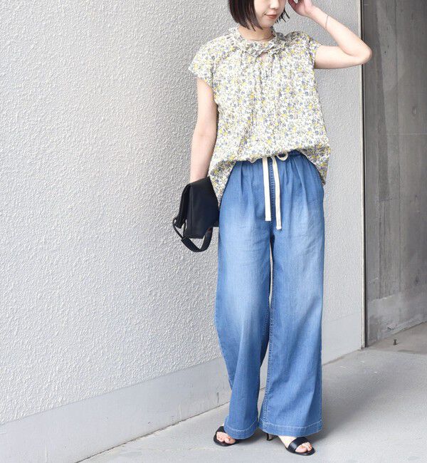 SHIPS Colors 「《予約》SHIPS Colors:〈洗濯機可能〉ファンクション デニム イージー パンツ◆」|デニム|