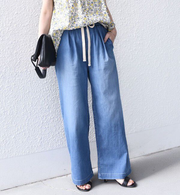 SHIPS Colors 「《予約》SHIPS Colors:〈洗濯機可能〉ファンクション デニム イージー パンツ◆」|デニム|