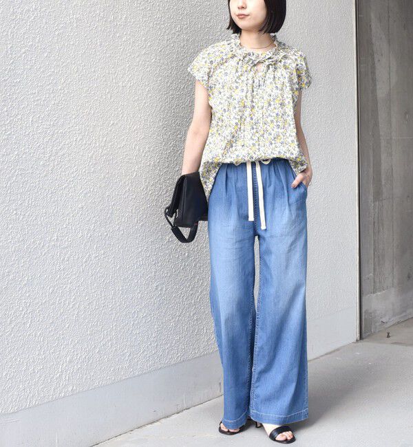 SHIPS Colors 「《予約》SHIPS Colors:〈洗濯機可能〉ファンクション デニム イージー パンツ◆」|デニム|