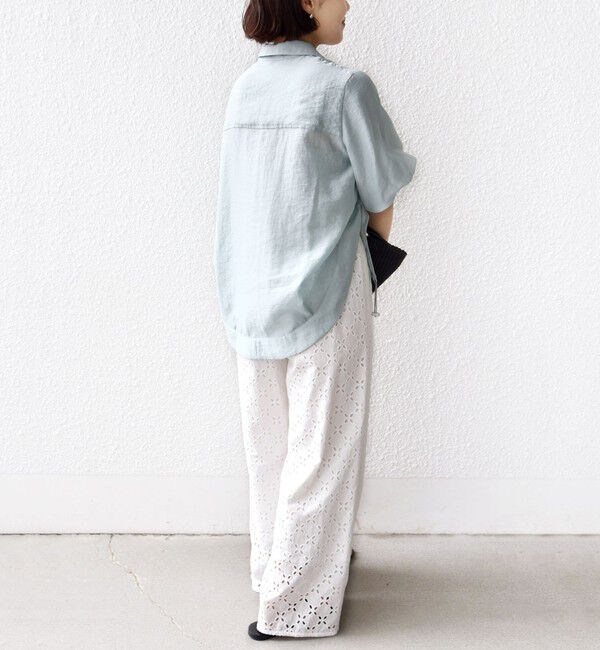 SHIPS for women「《予約》【WEB限定】〈手洗い可能〉バルーン スリーブ 裾 ドロスト ブラウス」|シャツ・ブラウス|