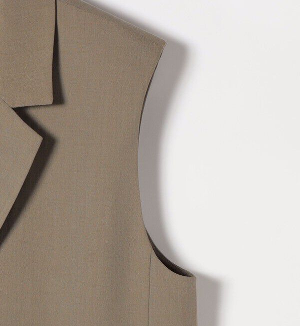 quaranciel「《予約》quaranciel: リネン ミックス テーラード オーバー ジレ」|ベスト・ジレ|