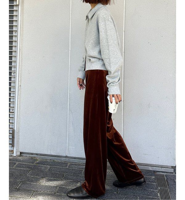 OUTDOOR PRODUCTS Usual Things「追加３ ベロアフレアパンツ」|スラックス|