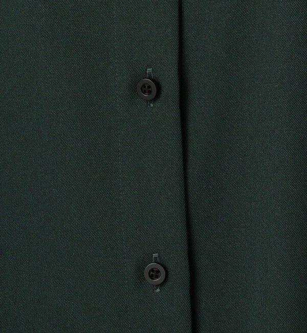 CABaN「 ウールツイル ハイネックロングシャツ」|シャツ・ブラウス|