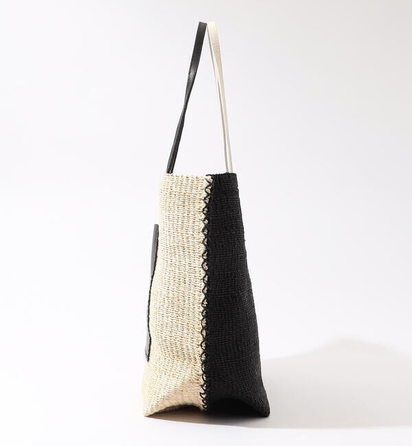 TOMORROWLAND GOODS「a-jolie アバカコンビ トートバッグ」|かごバッグ|