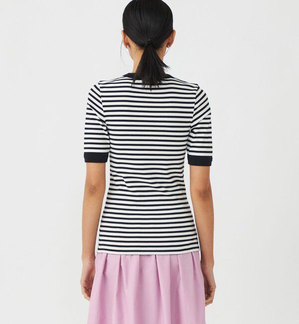 MACPHEE「シルキージャージー ハーフスリーブプルオーバー」|Tシャツ・カットソー|