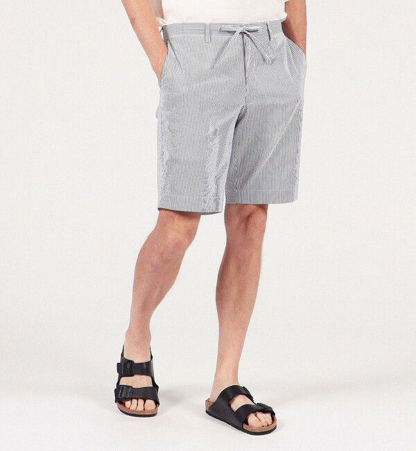 TOMORROWLAND MENS「クールマックスサッカー イージーショーツ」|チノ|