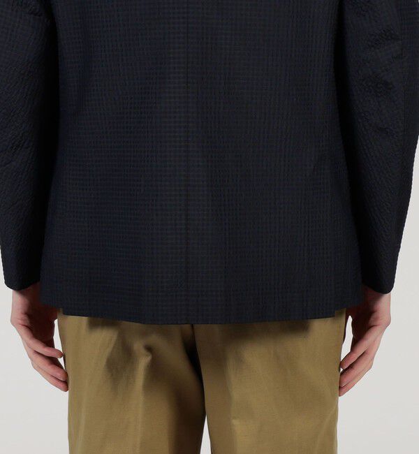 TOMORROWLAND MENS「シルクコットンシアサッカー シングルブレステッド3Bジャケット」|テーラードジャケット|