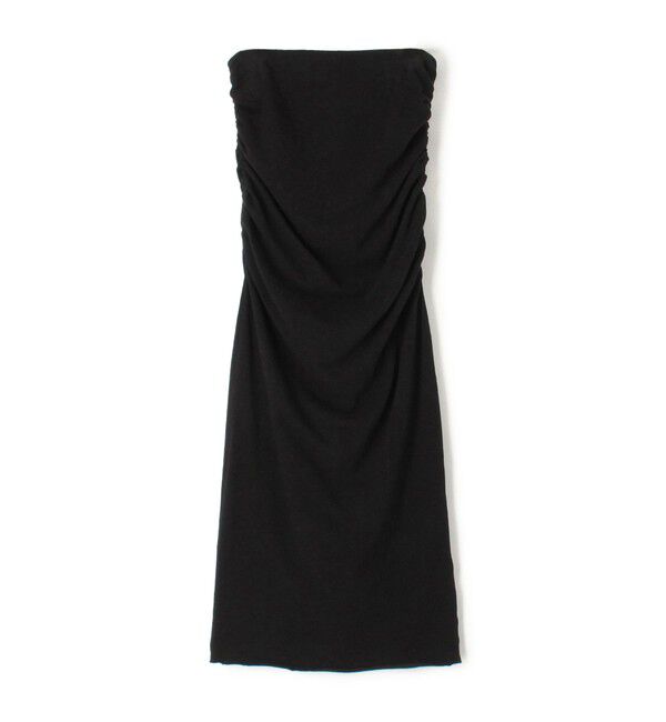 JAMES PERSE「ブラッシュドコットンジャージー サイドシャーリングスカート WRBJ5960」|タイト|19 ブラック