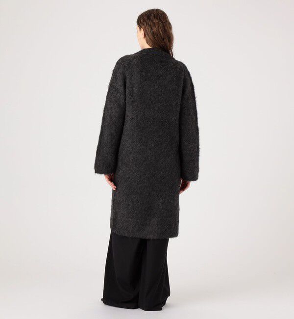 DES PRES「スーリーアルパカロングカーディガン」|テーラードジャケット|