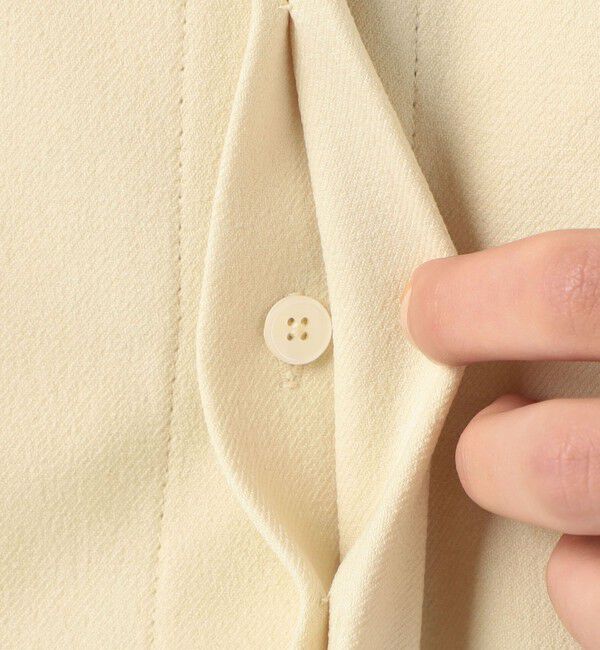 MACPHEE「【WEB限定】ポリエステルフラノ コクーンシャツ」|シャツ・ブラウス|