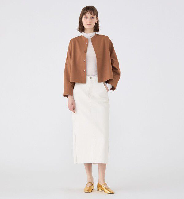 MACPHEE「【WEB限定】ポリエステルフラノ コクーンシャツ」|シャツ・ブラウス|