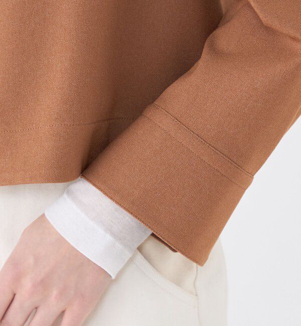 MACPHEE「【WEB限定】ポリエステルフラノ コクーンシャツ」|シャツ・ブラウス|