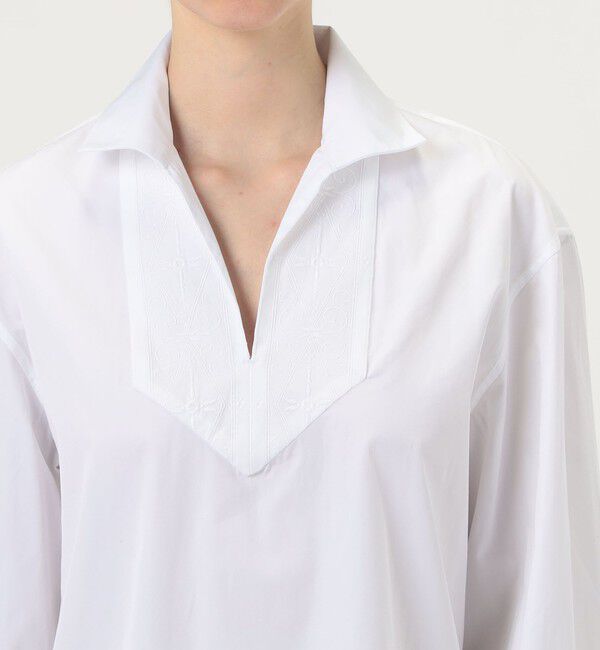 TOMORROWLAND BUYING WEAR「BOURRIENNE ARTISAN コットン オープンカラーシャツ」|シャツ・ブラウス|