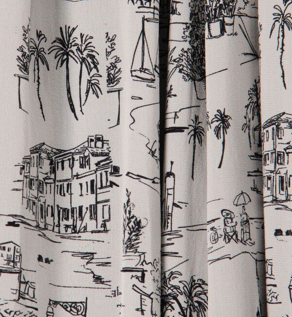 GALERIE VIE「 LandScapeシルクストレッチ イージータックスカート」|スカート|