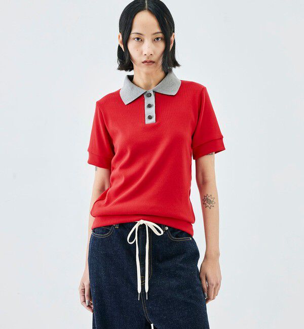 Edition「コットンモダール フライス ポロ」|ポロシャツ|