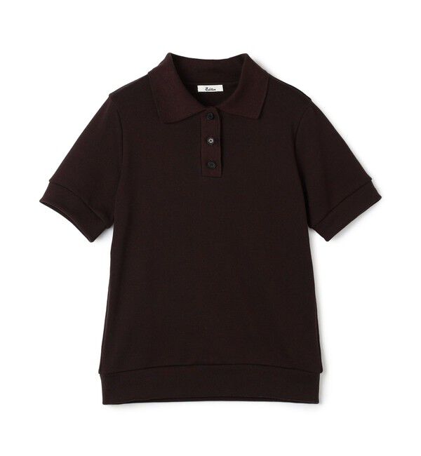 Edition「コットンモダール フライス ポロ」|ポロシャツ|49 ダークブラウン