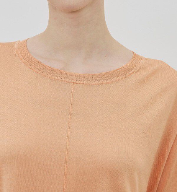 DES PRES「マットシルク ラウンドネックプルオーバー」|ニット・セーター|