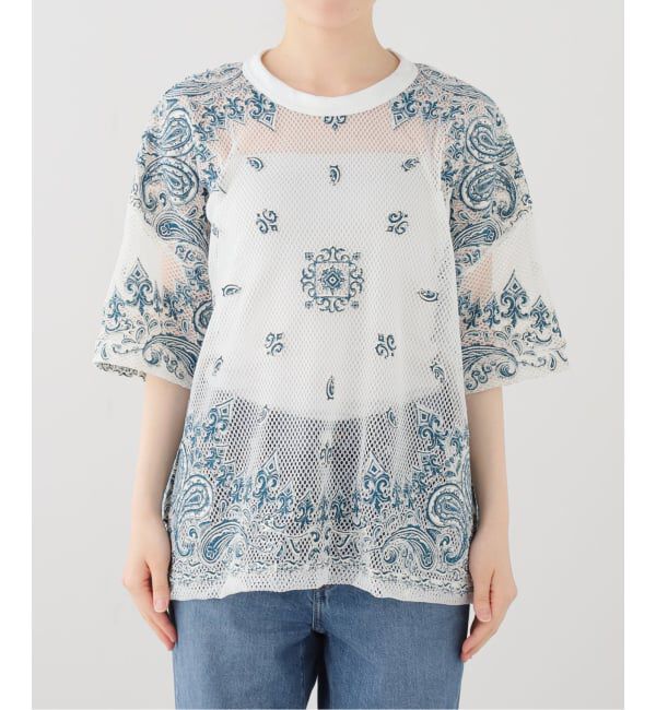  「TAAKK BANDANA MESH T-SHIRT TA26SS-JR040：Tシャツ」|Tシャツ・カットソー|