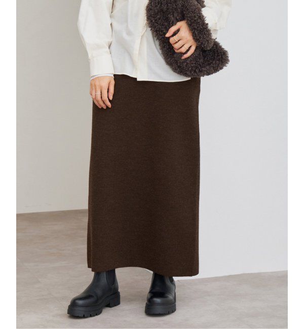 IENA「《追加》スーパーファインスムースニットスカート」|スカート|