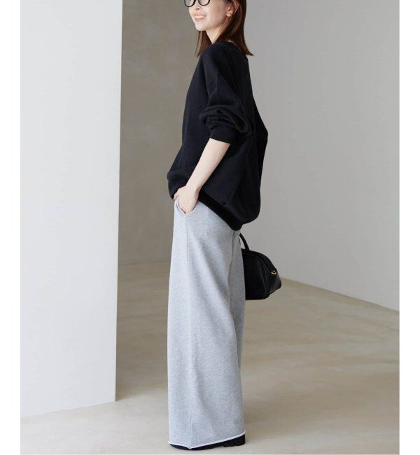 SLOBE IENA「《WEB・一部店舗限定/追加4》ダブルフェイスジャージースナップカーディガン」|カーディガン|