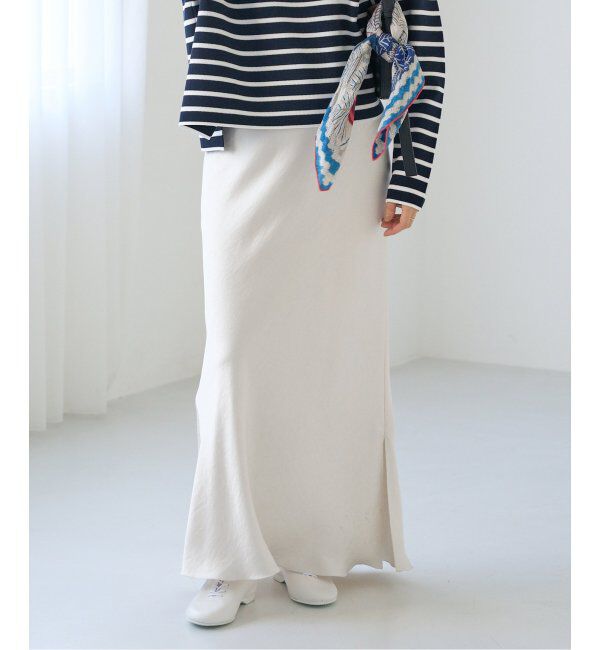 IENA「《追加11》ダブルサテンスカート」|スカート|
